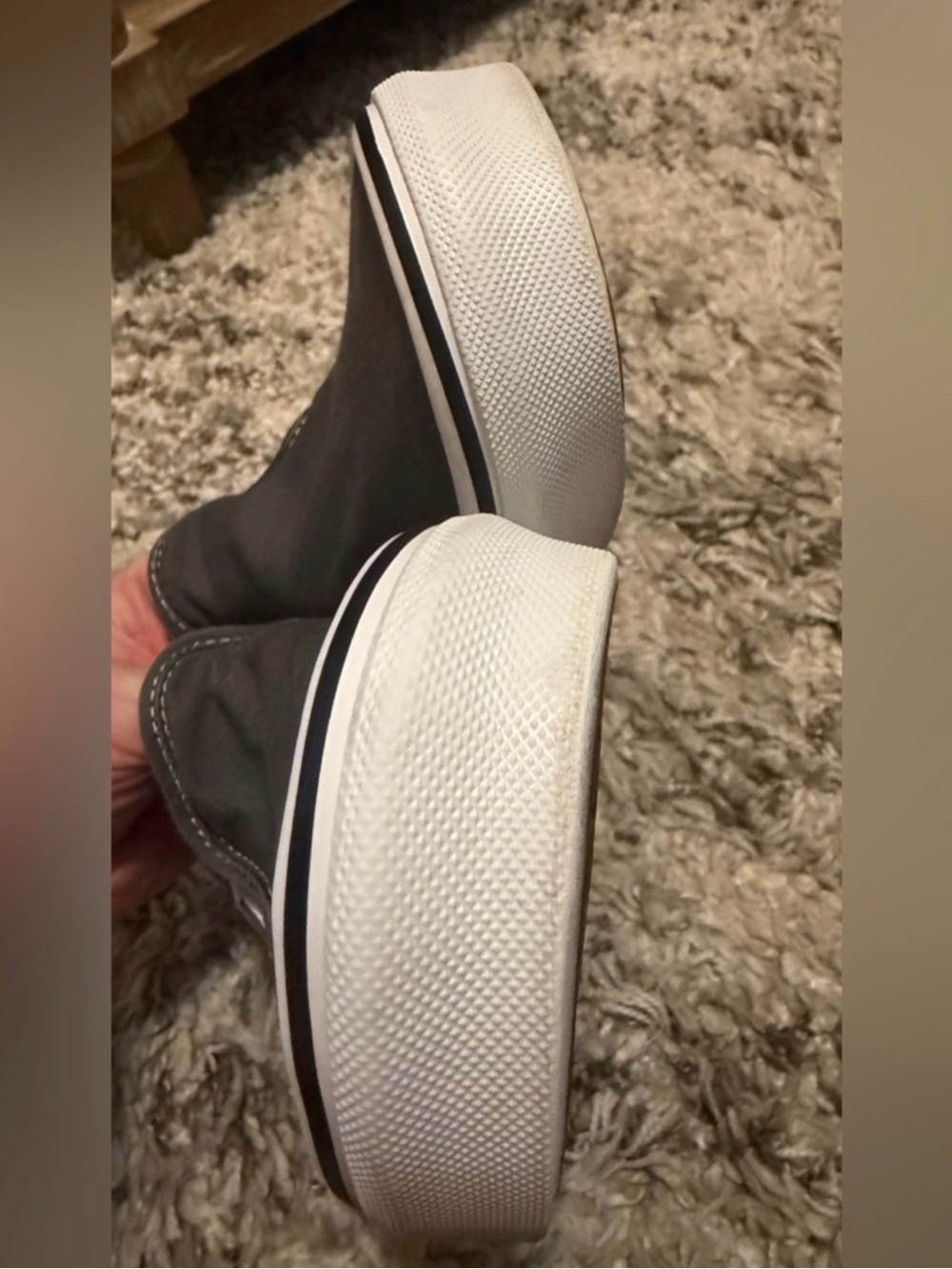 Vans Slip-On Sneakers - Gray & White - Picture 9 of 10